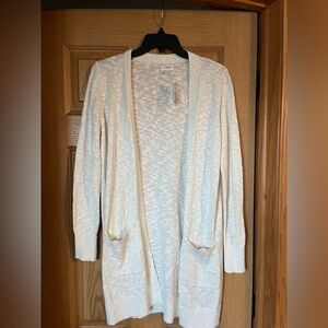 J. Crew Light Cream Cardigan Sweater